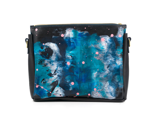 Lionel Smit Studio's arty cross body tote leather bag