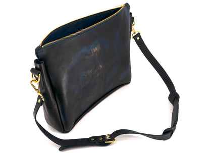 Lionel Smit Studio's arty cross body tote leather bag