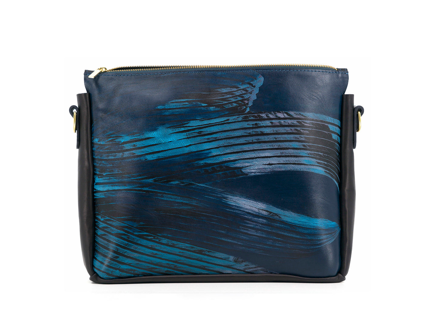 Lionel Smit Studio's arty cross body tote leather bag