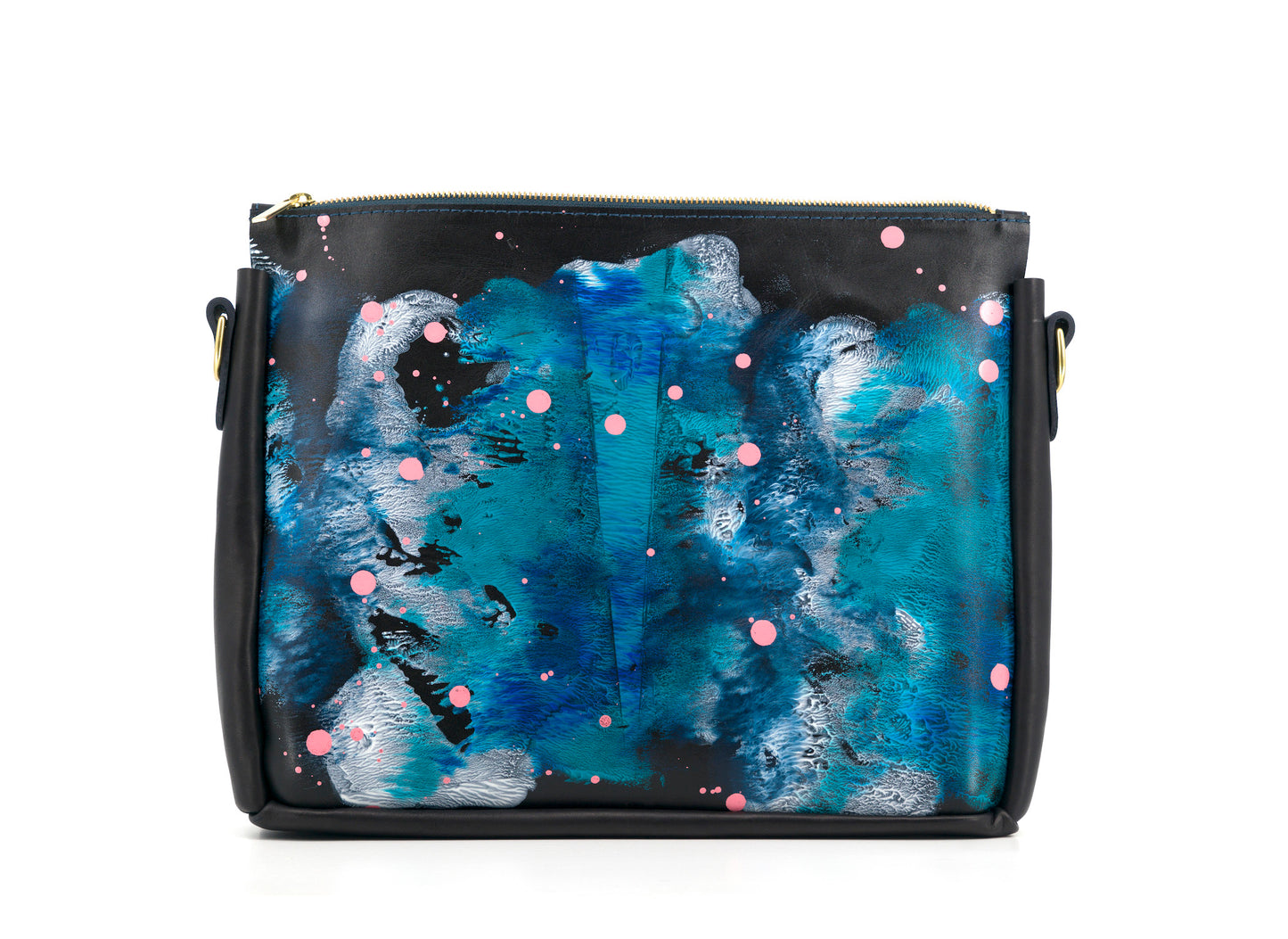 Lionel Smit Studio's arty cross body tote leather bag