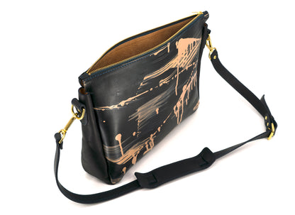 Lionel Smit Studio's arty cross body tote leather bag