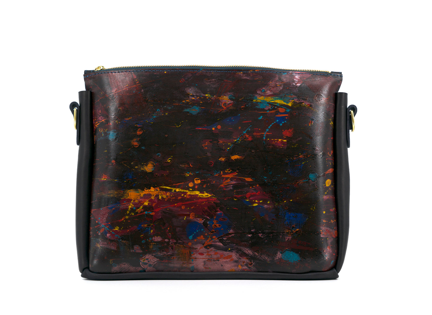 Lionel Smit Studio's arty cross body tote leather bag