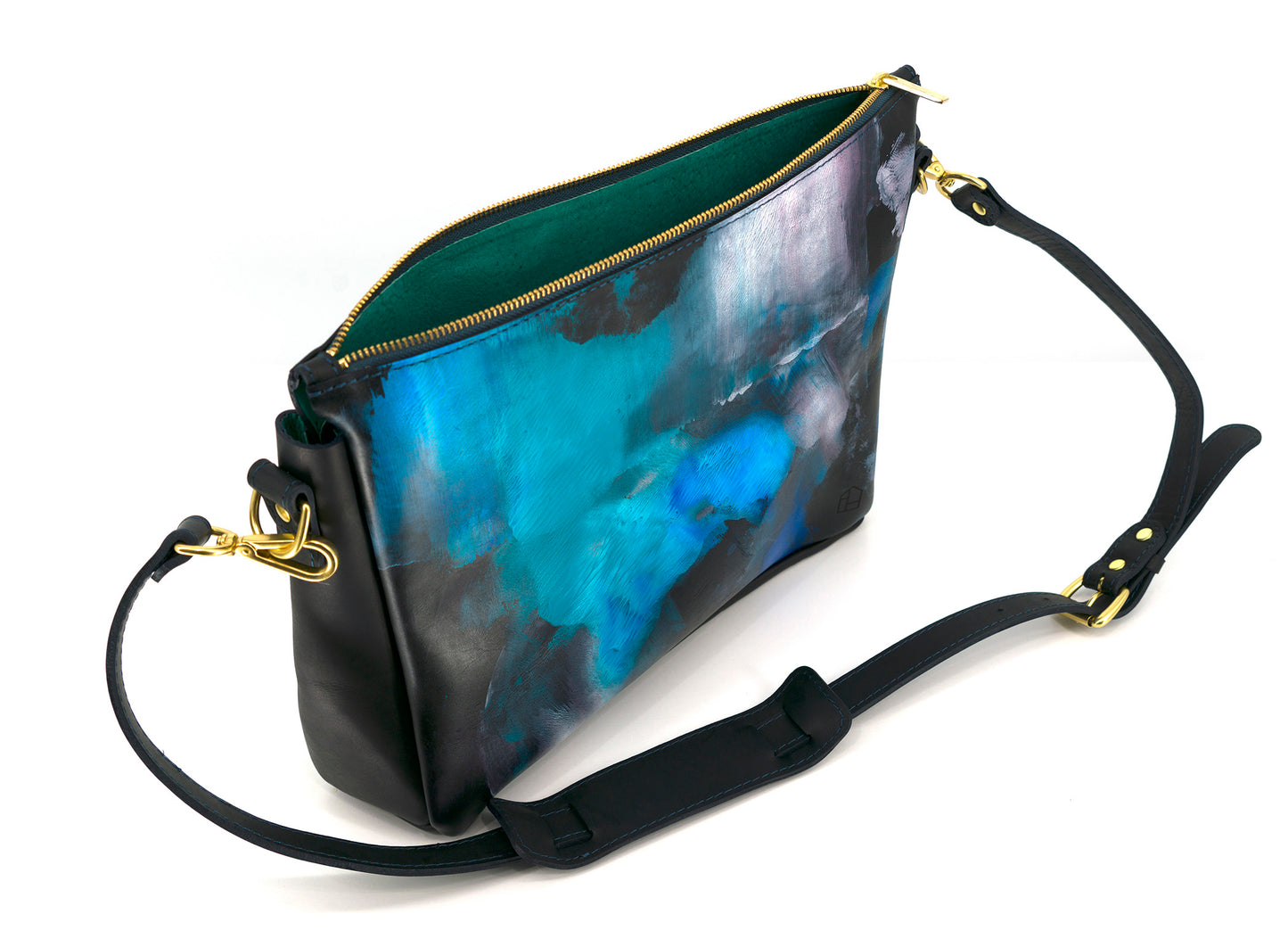 Lionel Smit Studio's arty cross body tote leather bag