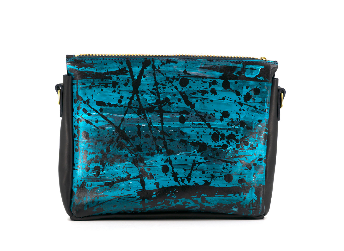 Lionel Smit Studio's arty cross body tote leather bag