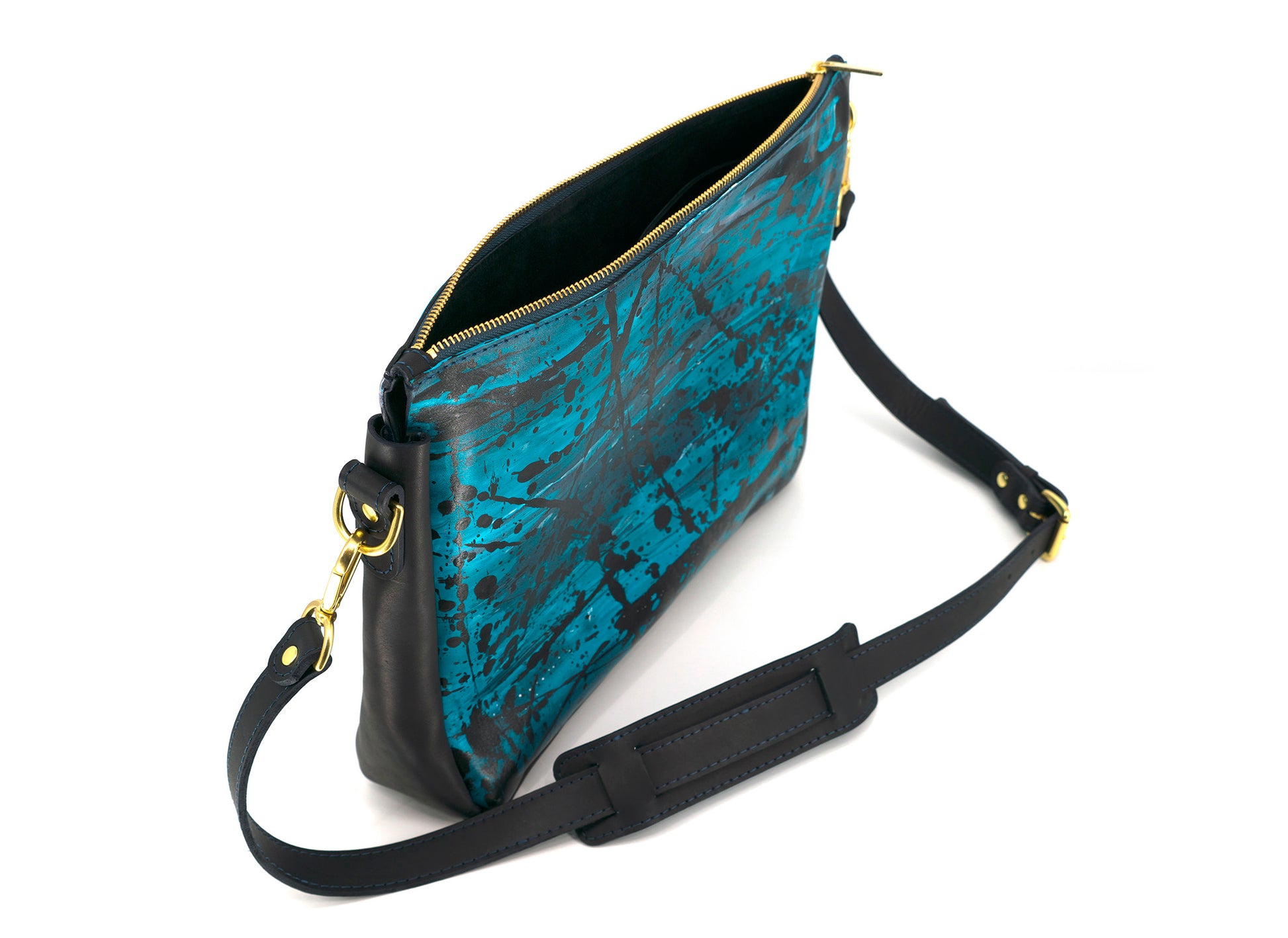 Lionel Smit Studio's arty cross body tote leather bag