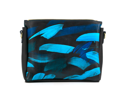 Lionel Smit Studio's arty cross body tote leather bag