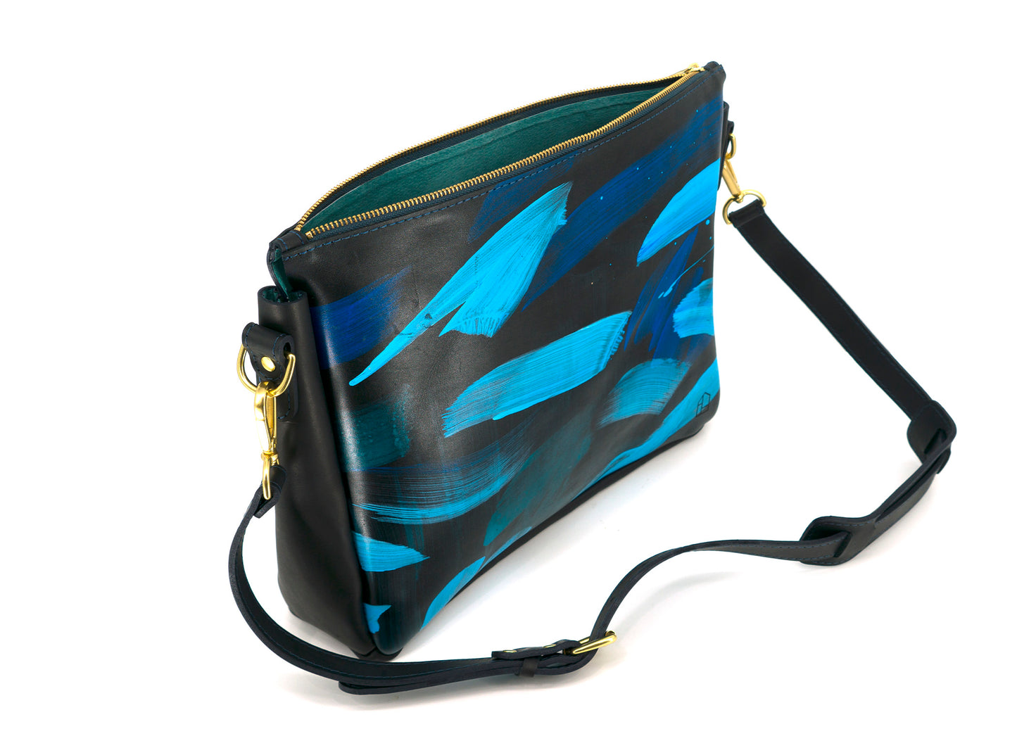 Lionel Smit Studio's arty cross body tote leather bag