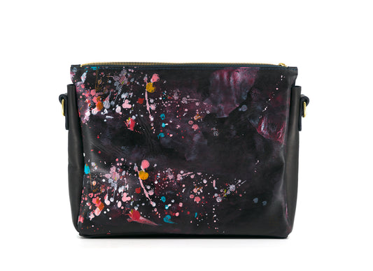 Lionel Smit Studio's arty cross body tote leather bag