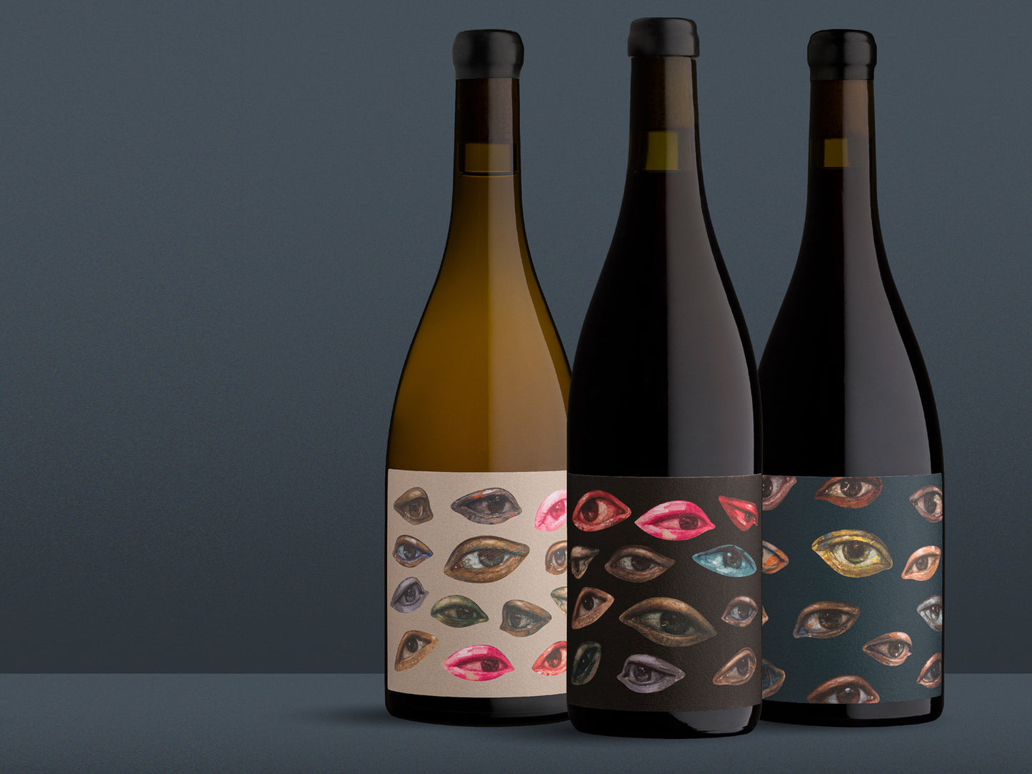 custom art wine bottle collection from Lionel Smit