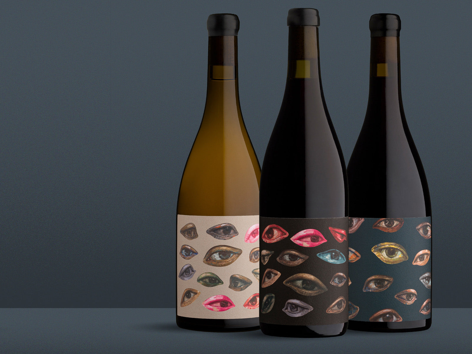 custom art wine bottle collection from Lionel Smit